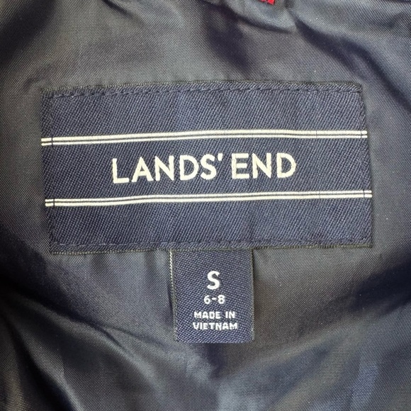 Lands End HyperDry Puffer Vest Buffalo Plaid Down Fill Pockets, Like New, Small - Picture 9 of 10